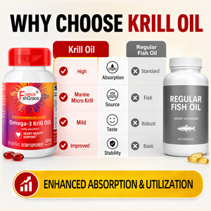 Complément alimentaire d'huile de krill Omega 3 OEM, 130 gélules molles avec huile de poisson pour adultes, soutient la santé - Product Image 4