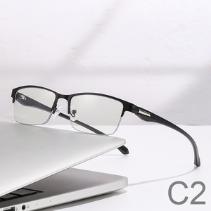 Vente chaude Métal Carré Bleu Lumière Blocage Optique <span class=keywords><strong>Lunettes</strong></span> UV400 Employés De Bureau Gamers Étudiant <span class=keywords><strong>Lunettes</strong></span> De Protection - Product Image 2