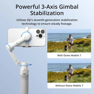 For Mobile 7/7P Smartphone <b>Gimbal</b> Native Tracking With Integrated Audio & Lighting Capabilities 98%New Capture Smooth On-the-mov - Product Image 6