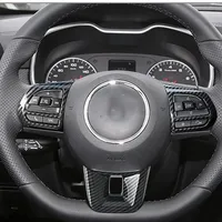 LHD Pour MG ZS 2017-2024 ABS carbonfiber Car Center Console Air Condition Outlet middle AC Vent Frame Cover interior Accessories