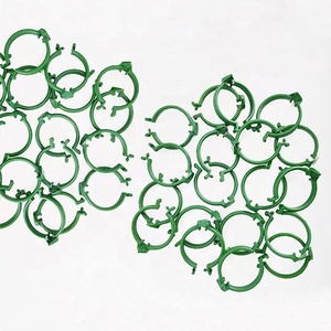 Plant Gardening Support <b>Rod</b> Fixed Buckle <b>Plastic</b> Ring Clips - Product Image 1