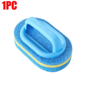 Brosse de nettoyage ménager en gros avec manche, éponge à haute densité et tampon épais pour cuisine, salle de bain, toilettes et murs - Product Image 6