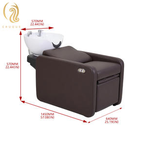 Cama de Champú Eléctrica de Cuero y Cerámica con Diseño Moderno para Masajes Tailandeses, Duradera para Salones de Belleza, Spas y Barberías - Product Image 6