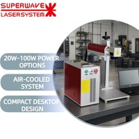 Machine de marquage laser à fibre de type split 20W 30W 50W, graveur laser de bureau pour métal, plastique, acier inoxydable, or, argent