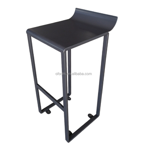 Nordic Modern Design Dining Room Chairs Tall Steel <strong>Bar</strong> <strong>Stool</strong> with Luxury <strong>Replacement</strong> <strong>Seats</strong> High Metal Kitchen Chairs - Product Image 1