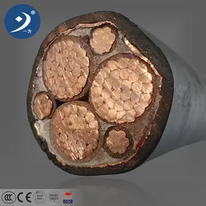 Yifang cabo de alimentação mv xlpe, cabo de pvc isolado, único núcleo, multinúcleo, condutor de cobre 25, 35, 50, 70, 95mm, cabo de cobre