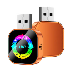 Adaptador Inalámbrico Carplay 4 en 1 con Puerto USB Naranja, Plug & Play, para Android Auto, Mirror Link y Airplay para IOS y Android - Product Image 1