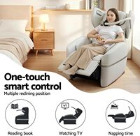 Fauteuil de massage intelligent portable zéro gravité avec haut-parleur Bluetooth, support de téléphone à chargement sans fil, chauffage, airbag, fauteuil inclinable électrique pour la maison