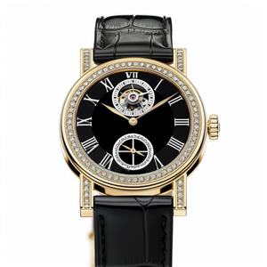 Reloj de Mujer con Caja Redonda y Diamantes, Estilo Retro, Alta Calidad, Unisex, Movimiento Tourbillon Antiguo Chino - Product Image 4