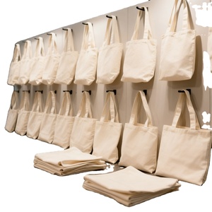 Sacs shopping en coton personnalisés de haute qualité, écologiques, réutilisables, vierges, promotionnels, en toile de coton, avec votre propre logo - Product Image 1