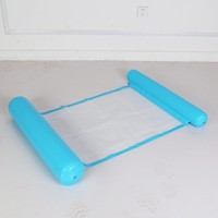 Hamac gonflable personnalisé en PVC avec dossier pliable, chaise longue flottante pour loisirs aquatiques, lit flottant, capacité <100 kg, 4 places