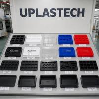 Bandeja de Blíster Termoformada Conductiva Antiestática ESD Personalizada, Embalaje al Vacío para Componentes Electrónicos de Semiconductores PS PET PCB