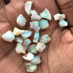 Natürlicher weißer äthiopischer Welo-Opal roher Rohstein aus Minen Großhandel Werkspreis für Direktkauf Online kaufen Jetzt Direktkauf