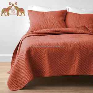 Edredón sólido hecho a mano de algodón de la mejor calidad, edredón de lujo suave ligero indio acolchado para el hogar - Product Image 6