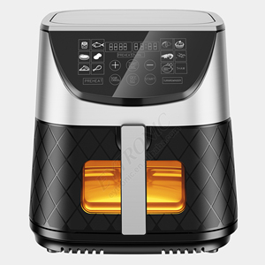 หม้อทอดไร้น้ำมันอัจฉริยะสีดำรุ่นปี 2024 ขนาด 6L 7L 8L 10L จากโรงงานขายตรง พร้อมระบบทำความร้อนสองจุด หม้อทอดไร้น้ำมันดิจิตอล รุ่นปี 2024 ขนาด 6L - Product Image 5