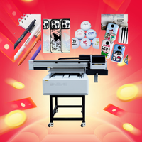 Printer Eizoulyn UV 6090 Dengan Tiga Kepala Ganda G5i I1600-U I3200-U Printer Flatbed Uv6090 untuk Casing Ponsel Papan Kt Akrilik