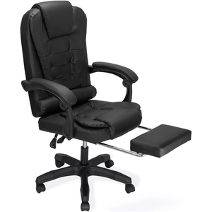 2025 Meilleure vente Pu chaise de bureau de luxe exécutif ergonomique <span class=keywords><strong>Pc</strong></span> <span class=keywords><strong>fauteuil</strong></span> inclinable <span class=keywords><strong>pas</strong></span> <span class=keywords><strong>cher</strong></span> Massage chaise d'ordinateur avec repose-pieds - Product Image 1
