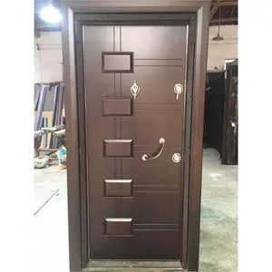 Chine fournisseur turquie luxe acier fer métal sécurité maisons panneau extérieur acier <span class=keywords><strong>entrée</strong></span>/<span class=keywords><strong>porte</strong></span> <span class=keywords><strong>d</strong></span>'<span class=keywords><strong>entrée</strong></span> - Product Image 1