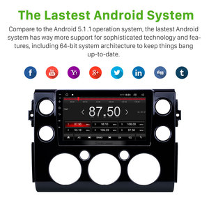 9 inch Android 11 đài phát thanh HD màn hình cảm ứng GPS navigation Aux <span class=keywords><strong>USB</strong></span> hỗ trợ Carplay DVR cho 2007-2018 Toyota FJ Cruiser - Product Image 5