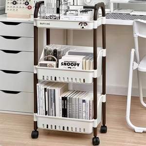 Badezimmer Rolling Utility Wäsche wagen Garten Kunststoff 2/Tier Lager wagen mit Schubladen und Rädern - Product Image 5