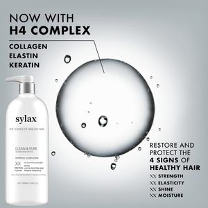 プロテイン配合の浄化シャンプーは、ダメージヘアを修復し、栄養を与え、優しく洗浄します。シリコン、染料、パラベンは含まれていません。 - Product Image 4