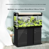 Accessoires pour aquariums, aquarium européen de luxe de 100 gallons, armoire en bois massif, aquarium en verre, ensemble complet