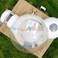 Dôme transparent extérieur grand globe clair igloo gonflable camping glamping dôme bulles tente