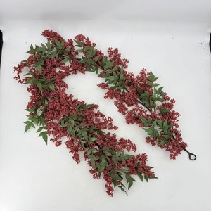 <span class=keywords><strong>Guirlande</strong></span> de décoration en <span class=keywords><strong>eucalyptus</strong></span> rouge bordeaux en gros, <span class=keywords><strong>guirlande</strong></span> d'automne et décorations de Thanksgiving - Product Image 5