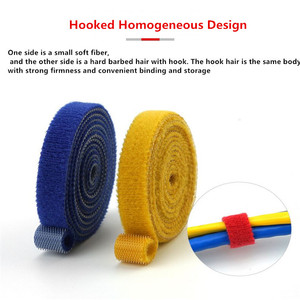 Регулируемый спина к спине формованный двойной боковой крюк и петля кабельная стяжка - Product Image 2