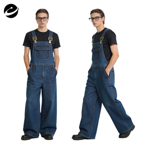 XUCHANG Original Designer Custom Vintage <strong>Dungaree</strong> Jumpsuit Manufacturer Jeans Classic Cotton Oversized <strong>Baggy</strong> Denim Overalls Men - Product Image 1