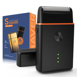 Rasoir à <span class=keywords><strong>barbe</strong></span> portable pour homme avec batterie Li-Ion rechargeable par USB pour usage domestique, en camping-car et en hôtel - Product Image 1