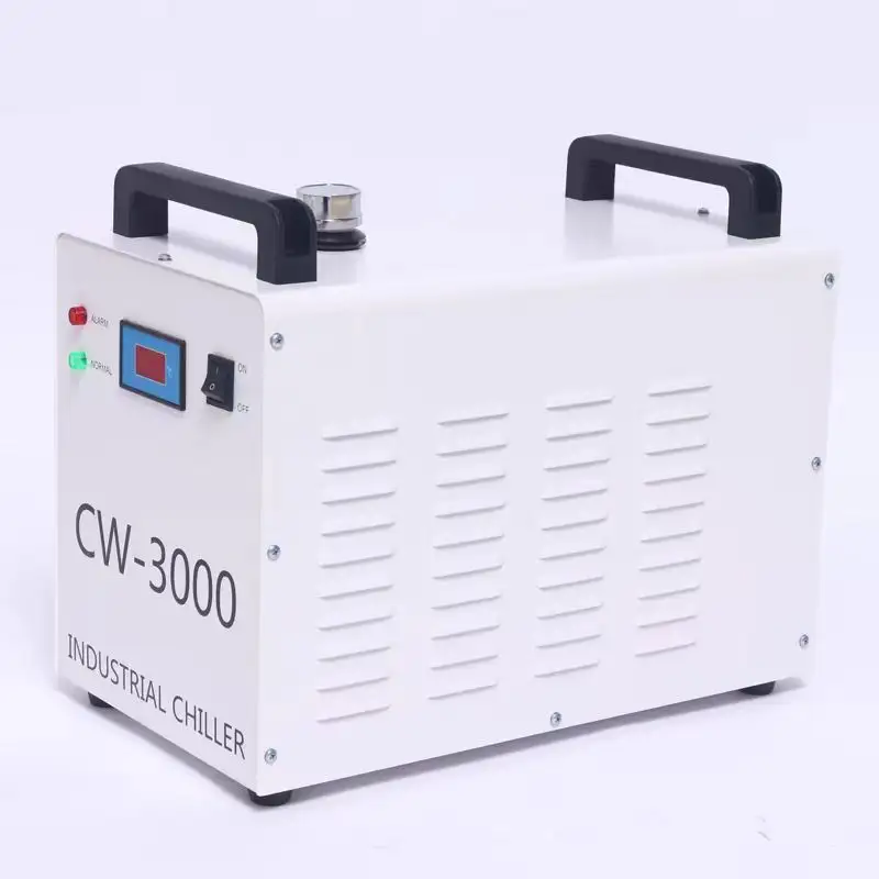 CW 3000 controllo a bassa temperatura di raffreddamento piccolo refrigeratore d'acqua industriale per incisione taglio Laser Co2