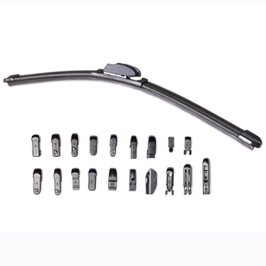 Escobillas Limpiaparabrisas HST de Caucho Natural sin Marco con Múltiples Clips para Sandero, Clio, Polo, <span class=keywords><strong>Ami</strong></span>, Topolino, Rocks, Captur, EX30, Compatibles con el Modelo Original - Product Image 1