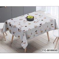 Nappe Moderne en PVC Imperméable, Anti-Taches et Anti-Glisse, Facile à Nettoyer, Rectangulaire, pour Salle à Manger, Cuisine, Fêtes et Utilisation Extérieure
