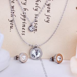 สร้อยคอแฟชั่นงานแต่งงาน ชุดเครื่องประดับทอง 18k สำหรับผู้หญิง - Product Image 4