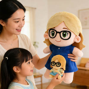 Muñecos de Peluche Personalizados de Personajes de Dibujos Animados, Juguete de Peluche Personalizado y Caja Sorpresa, Llavero de Muñeca, Mascota Escolar - Product Image 4