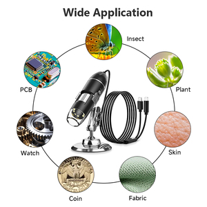1600X USB With 8 LED Lights 2 in 1 Digital USB Camera Microscopio for Mobile Phone Repairing X6D USB - Product Image 3