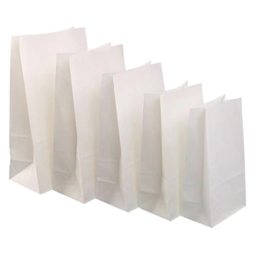 Túi giấy Kraft Trắng gói doy ba mặt có niêm phong nhiệt cho Thiết kế túi đứng mang đi thức ăn nhanh của YJ - Product Image 3