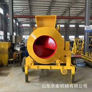 เครื่องผสมคอนกรีตเคลื่อนที่ JZC350 แบบดีเซล พร้อมระบบเทแบบดั๊มพ์ โครงสร้างเสริมเหล็กสีเหลือง สำหรับงานก่อสร้าง - Product Image 4