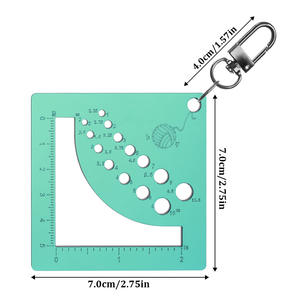 Plastik Kare 3 Renkli Taşınabilir Dikiş Aksesuarı İğne Ölçer Cetvel ve Ölçü Belirleyici Dikiş Seti ve İğne İşi İçin - Product Image 6