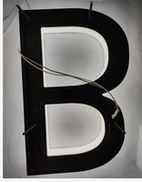 Enseigne en lettres acryliques personnalisées YIJIAO, entièrement éclairées sur le côté, avec éclairage LED, étanches, pour la décoration commerciale des centres commerciaux