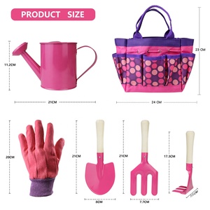 Outils de jardin pour enfants ensemble d'outils à main et kit d'équipement avec râteau à fourche pelle - Product Image 2