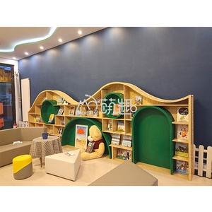 Moetry-Estantería de madera personalizable, librería grande para guardería, escuela, librería - Product Image 4