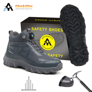 Chaussures <span class=keywords><strong>de</strong></span> sécurité unisexes OEM <span class=keywords><strong>de</strong></span> haute qualité, légères, respirantes, bottes <span class=keywords><strong>de</strong></span> travail sportives, anti-écrasement, embout en <span class=keywords><strong>acier</strong></span>, daim, toile, fourrure - Product Image 1