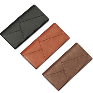 Wholesale Custom Long PU Leather Credit Card Wallet for Men and Women with ID Window Cash Money - Product Image 6