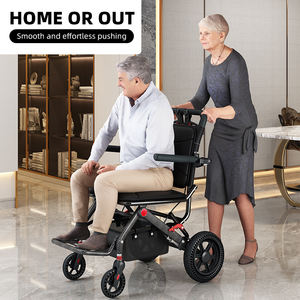 Silla de ruedas eléctrica ligera todo terreno directa de fábrica para adultos motorizada plegable a precios baratos al por mayor - Product Image 2