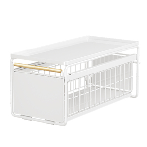 <span class=keywords><strong>Étagère</strong></span> à épices à deux niveaux extractible, organisateur de placard <span class=keywords><strong>sous</strong></span> l'évier multifonctionnel et <span class=keywords><strong>étagère</strong></span> de rangement pour la cuisine, la salle de bain, porte-vaisselle - Product Image 5