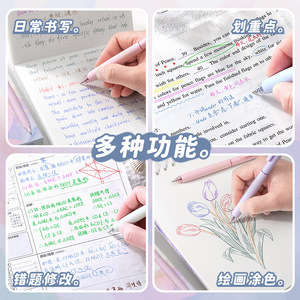 Set di Penne Gel Candy Macarton per Studenti, Multicolore, in Plastica e Gomma, Cancelleria Personalizzabile per Bambini, Punta a Sfera 0,5mm, 5 Pezzi/Scatola - Product Image 2