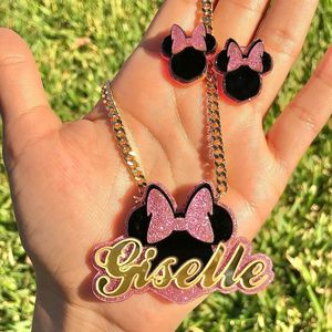 Vòng Cổ Hai Tên Mạ Hai Tên Tùy Chỉnh Bằng Kim Loại 18K Màu Vàng Bạc Kim Loại Bán Chạy Nhất 2023 Khuyên Tai Vòng Tay Cá Nhân Hóa - Product Image 6