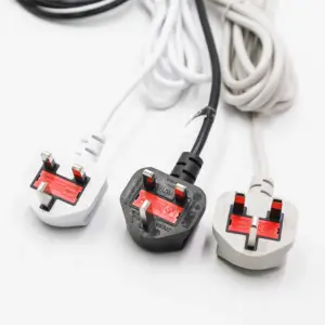 PK-0T01 England British 3 Pin BSI Approval AC Power Cord 250V ASTA BS Electric Cable 3 Prong Fused UK Plug